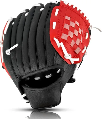 Vista 11 de Guantes de béisbol + juegos de pelotas, guante de sóftbol, guante de béisbol, 10.5-12.5 pulgadas para entrenamiento de jóvenes/adultos y juego