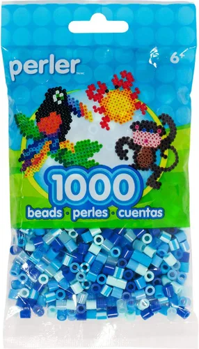 Vista 4 de Perler Cuentas fusibles para manualidades, 1000 unidades, verde joya