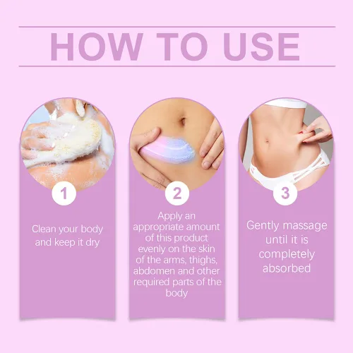 Vista 8 de Crema Abdomen y Cintura, Grasa Abdominal para Mujer Masajeador Crema, Una loción de Masaje Adecuada para Muslos, Abdomen y Glándalos