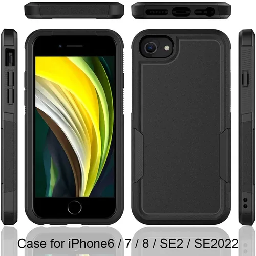 Vista 59 de Jeylly Funda para iPhone SE/Funda para iPhone 5S, Exterior de Plástico Duro que Absorbe Golpes + Interior de Silicona de Goma Defensor contra