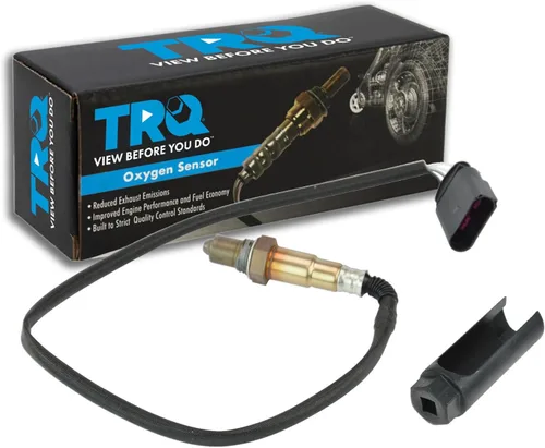Vista 238 de TRQ Sensor de Oxígeno O2 de 4 Hilos de Banda Estrecha Compatible con VW Atlas 2.0L 2018-21, VW GTI 2.0L 2016-18, Audi A3 Quattro 2.0L 2015-18, VW