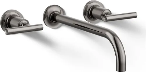 Vista 36 de Kohler T14413-4-BGD Purist - Grifo de pared para lavabo Negro mate