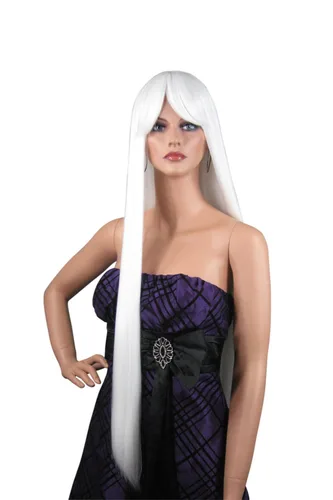 Vista 11 de Epic Cosplay Persephone Peluca larga y recta negra de 40 pulgadas (12B1)