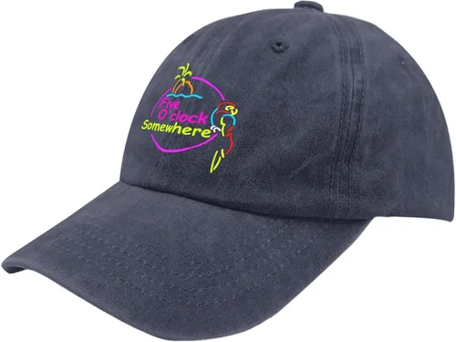 Vista 2 de It's 5 o'clock Somewhere - Gorra de béisbol para mujer, con estilo, lavada, para correr, transpirable
