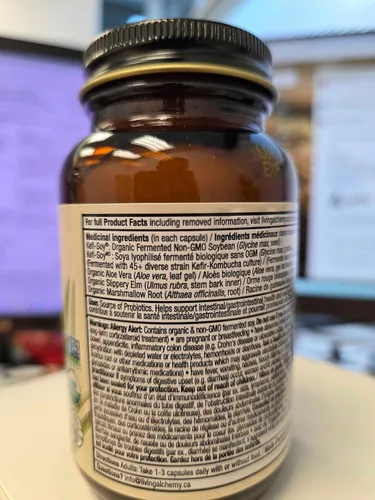Vista 4 de Your Flora Probiotic Terrain - Probióticos sin OMG con soja fermentada, aloe vera y olmo resbaladizo para el equilibrio intestinal y la digestión