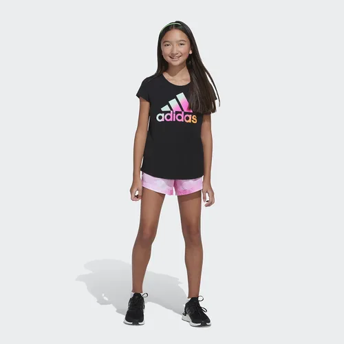 Vista 3 de adidas Pantalón corto tejido estampado para niña