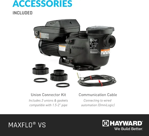 Vista 6 de Hayward W3SP2303VSP MaxFlo VS Bomba de piscina de velocidad variable, color negro