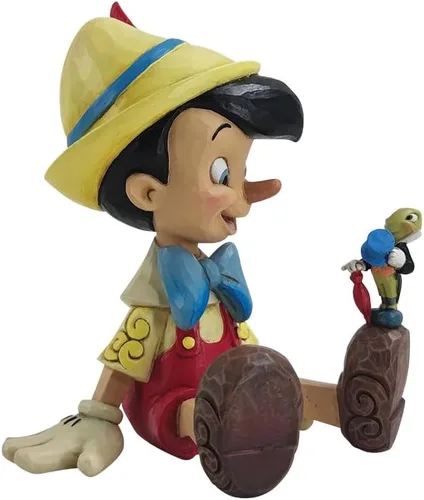Vista 5 de Enesco Disney Traditions Collection por Jim Shore Pinocho y Jiminy Cricket Figurita de resina, hecha a mano, pintada, coleccionable, estatua
