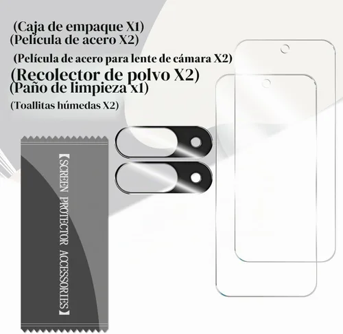 Vista 7 de BIGFACE Protector de pantalla de vidrio templado para Pixel 9 + protector de lente de cámara [2 + 2 unidades]