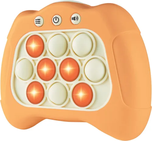 Vista 8 de Intoypad Pop The Target! Máquina de juego de mano de empuje de velocidad: un divertido juego multijugador para la familia. Juguete sensorial Fidget