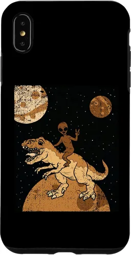 Vista 7 de Funda para iPhone 15 Alien Riding Dinosaur Black History Month Funny BLM T-Rex