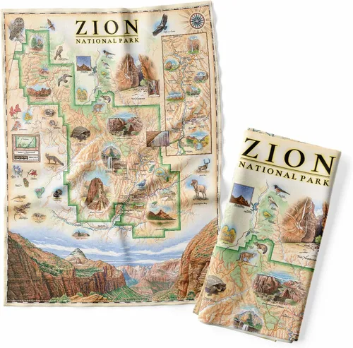 Vista 26 de Xplorer Maps 1000 Islands Map - Toalla decorativa de harina para cocina, 100% algodón, 18 x 24 pulgadas