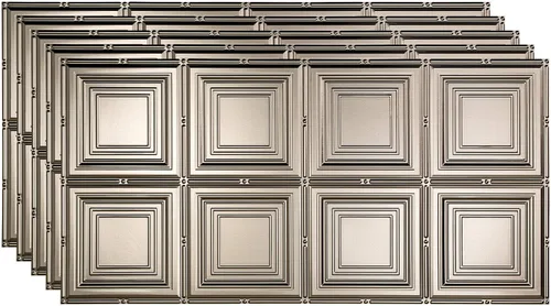 Vista 5 de FASÄDE Panel de techo decorativo de vinilo para retrato en blanco mate (muestra de 12 x 12 pulgadas)