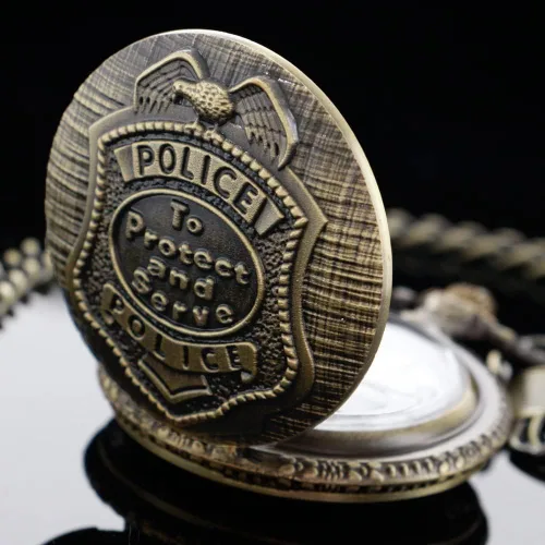 Vista 4 de Tiong Reloj de bolsillo con diseño clásico de números arábigos de cuarzo con cadena, regalos de cumpleaños