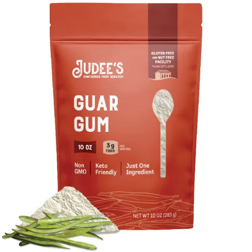 Vista 8 de Judee's Guar Gum Powder 5 lb – Respetuoso con el ceto, sin gluten y sin nueces – Goma guar 100% pura derivada de frijoles guar – Espesante bajo