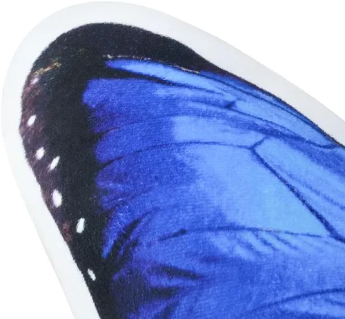Vista 3 de JWH Almohada decorativa de mariposa 3D, almohada de animales estética, de peluche, funda de almohada con estampado de bonito cojín para cama, sofá