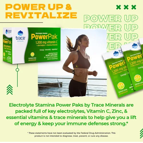 Vista 3 de Power Pak, suplemento dietario: electrolitos, stamina, minerales traza- Sin OMG, ESPP02, 30, Lemon Lime, 1, 1