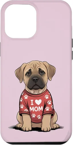 Vista 26 de Womens I Love Mom Bullmastiff Dog Mother's Day Mastiff Mom Case for iPhone 17