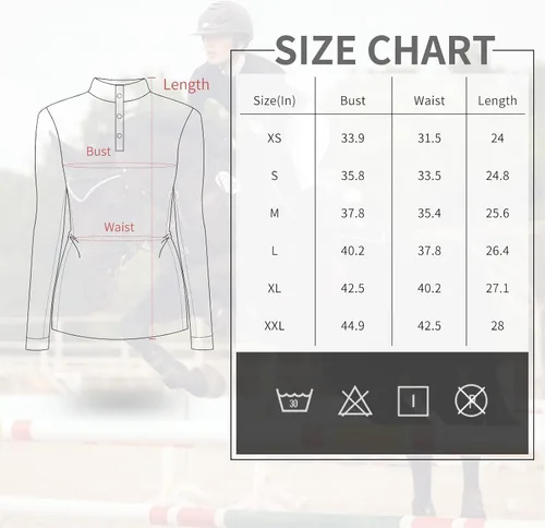 Vista 7 de Camisetas de golf de manga larga para mujer, con bolsillos