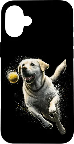 Vista 23 de Yellow Labrador Retriever Chasing a Ball Labrador Retriever Case for iPhone 17