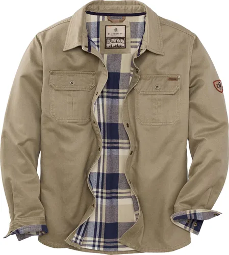Vista 16 de Legendary Whitetails – Chaqueta de camisa de franela con forro para hombre, de algodón encerado resistente al agua Cebada