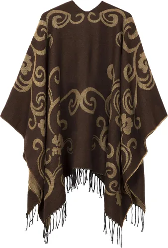 Vista 2 de Urban CoCo - Chal para envolver o capa para mujer, estampada, con borla.