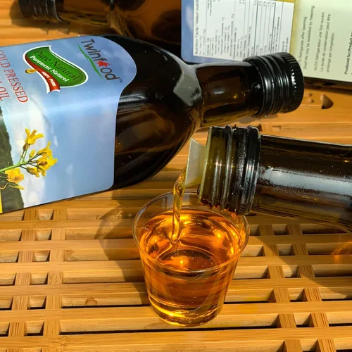 Vista 6 de Twinfood - Etiqueta clásica de aceite de canola, paquete doble de 16.9 fl oz, prensado en frío sin OMG para cocinar y aderezar (2 botellas)