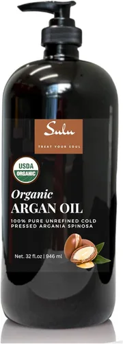 Vista 5 de Aceite de Argán marroquí Virgen Orgánico 100% Pure Cold Pressed Unrefined, 2 onza, 100