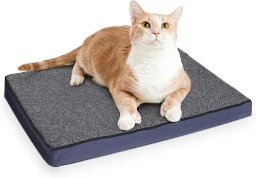 Vista 15 de MARUNDA Cama climatizada para gatos para exteriores, cama para mascotas 100% impermeable con termostato automático doble integrado, cama climatizada