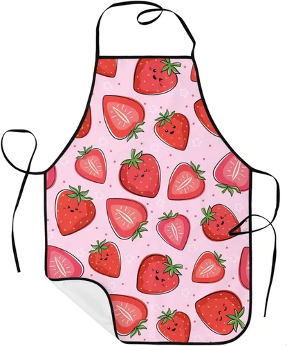 Vista 26 de Sigouyinei Delantales para mujeres con bolsillos, delantal para hombres, delantal adecuado para chefs camareros, técnicos de uñas para hornear