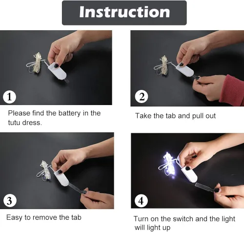 Vista 6 de Disfraz de princesa de unicornio para niñas disfraz de fiesta de cumpleaños con luz LED vestido de tutú de Halloween con diadema