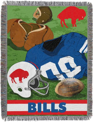 Vista 66 de Northwest NFL Woven Tapestry Wall Hanging, 48 x 60 Inches, Officially Licensed, Decorative Fringes