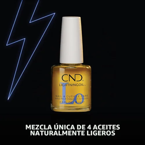 Vista 2 de CND LightningOil, Aceite de cutícula de absorción rápida, 0.5 fl oz