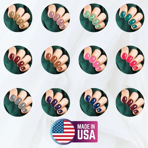 Vista 6 de Mia Secret - Polvo acrílico para uñas (12 unidades), colección frutal