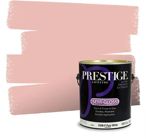 Vista 444 de Prestige Paints Pintura exterior e imprimación en uno, 1 galón, plano, coincidencia comparable de Valspar* Amber Rose*