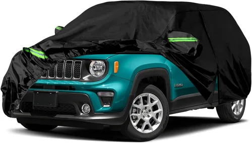 Vista 14 de Funda impermeable de 6 capas para automóvil de repuesto para Jeep Grand Cherokee 1993-2010 All Weather Car Cover with Cotton Liner, Zipper Door