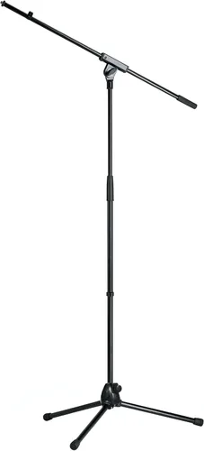 Vista 8 de K&M König & Meyer 25977.500.55 - Soporte de micrófono - Brazo telescópico ajustable de 2 piezas - Altura de bajo nivel más corta con base de pierna