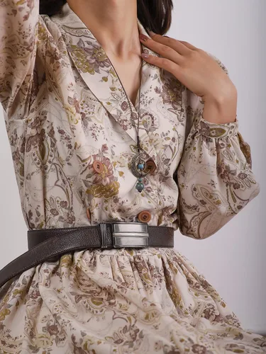 Vista 7 de Collar de cerámica con cuentas de cerámica hippie bohemio, luna y estrellas, mariposa, regalo de joyería hippie bohemio para mujer