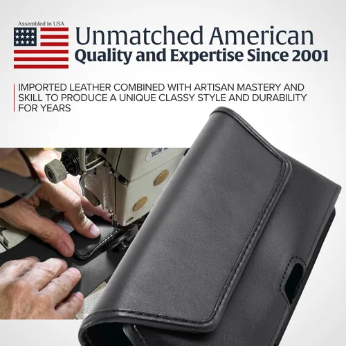 Vista 8 de Turtleback - Funda para cinturón de piel para iPhone 17 ProMax/Plus Slim Case Fit