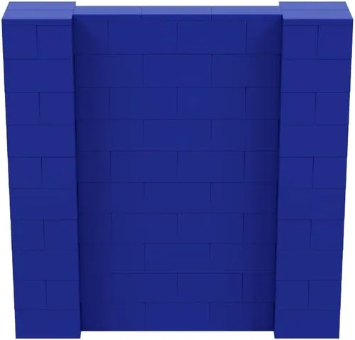 Vista 247 de EverBlock Kit de pared de 5 x 4 pies Bloques de construcción modulares Sistema de pared para edificios, pantallas y estructuras Divisor