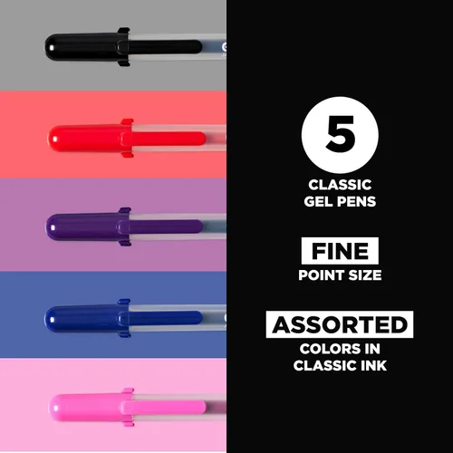 Vista 2 de Sakura Gelly Roll Classic, punta fina, colores pueden variar, 5