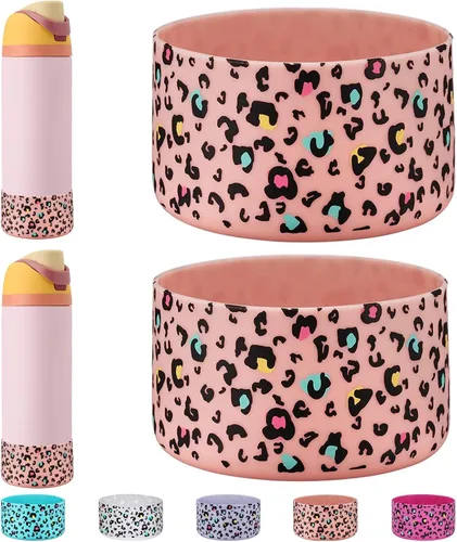 Vista 19 de WK IEASON 2 fundas de silicona para botella de agua Owala, base protectora para botella de agua Owala FreeSip Twist y Flip Flask accesorios