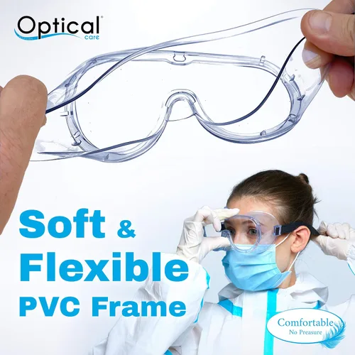 Vista 3 de Gafas de seguridad registradas por la FDA, antivaho que se adaptan sobre las gafas, resistentes a los arañazos, laboratorio, ciencia, química