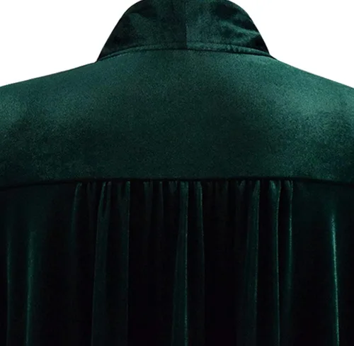 Vista 5 de Disfraz de profesora McGonagall para mujer, overol verde, capa de terciopelo, hechicera, Halloween, bruja, cosplay