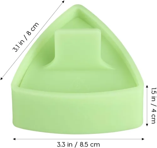 Vista 4 de UPKOCH Molde de sushi triangular, fabricante de bolas de arroz, prensa antiadherente para onigiri, fabricante de moldes de sushi, verde claro