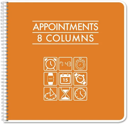 Vista 8 de BookFactory Libro de citas de 2 columnas/cuaderno de seguimiento de citas (formato de libro de dos columnas) – 100 páginas, 8.5 x 11 pulgadas