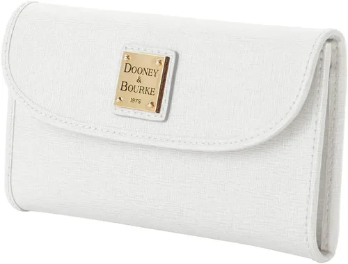 Vista 2 de Dooney & Bourke Billetera, Saffiano Continental Cartera Embrague - Blanco, Blanco apagado, Billetera