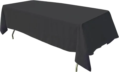Vista 48 de GEFEII Servilletas de tela de poliéster sólido de 18 x 18 pulgadas para cocina, mantel rectangular cuadrado redondo para bodas, fiestas