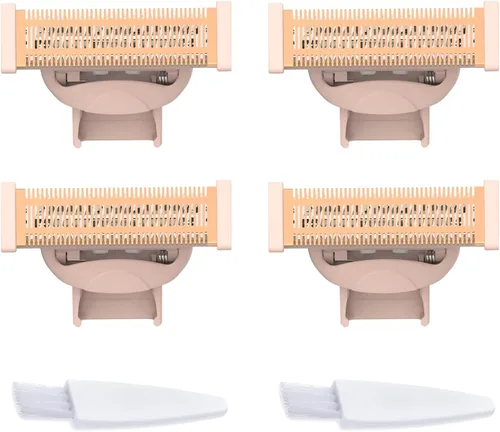 Vista 19 de LinMei Cabezal de repuesto compatible con acabado táctil Flawless Body Recargable afeitadora y recortadora con 2 cepillos de limpieza