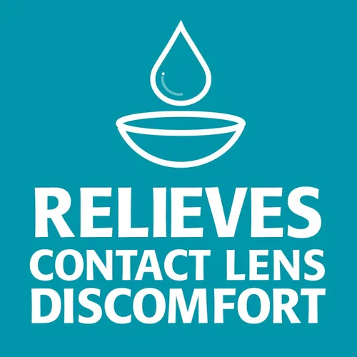 Vista 5 de Refresh Contacts, gotas lubricantes para los ojos, comodidad para lentes de contacto, 0.4 onzas líquidas estériles - Paquete de 5